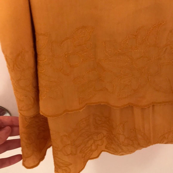 Yellow Tiered South Moon Under Top - Picture 4 of 4